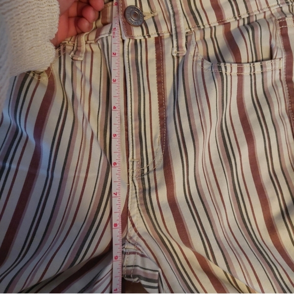 American Eagle Next Level Stretch High Rise Skinny Striped Jegging - Picture 13 of 14